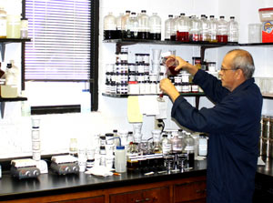 worker in laboratory